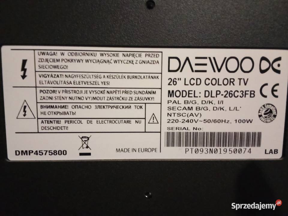 TV 26 Daewoo LCD