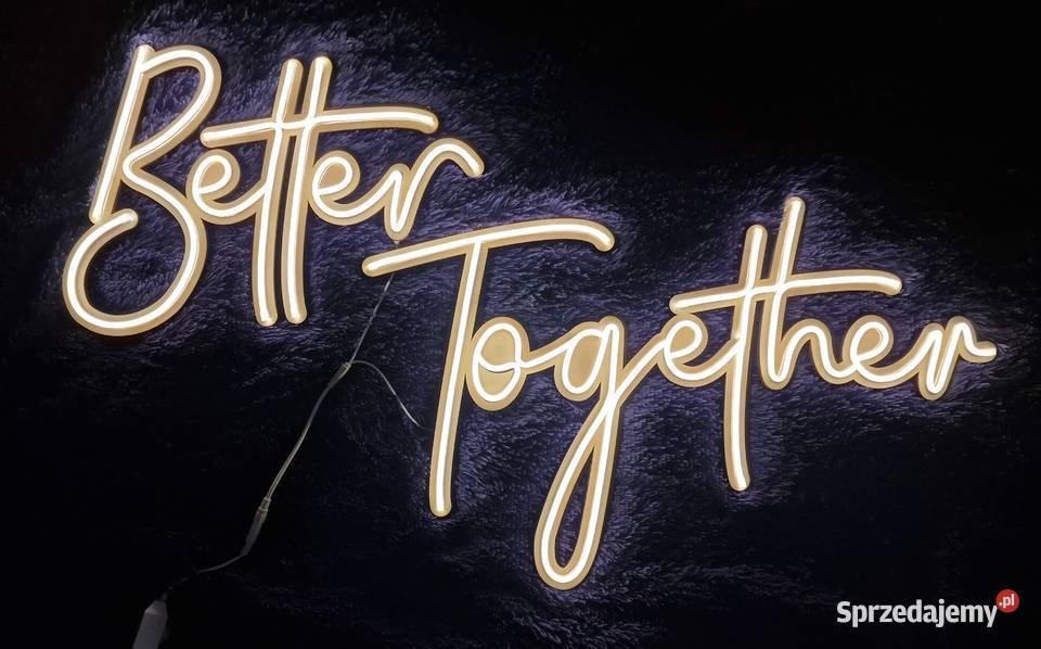 Ledowy napis Better Together zachodniopomorskie Koszalin