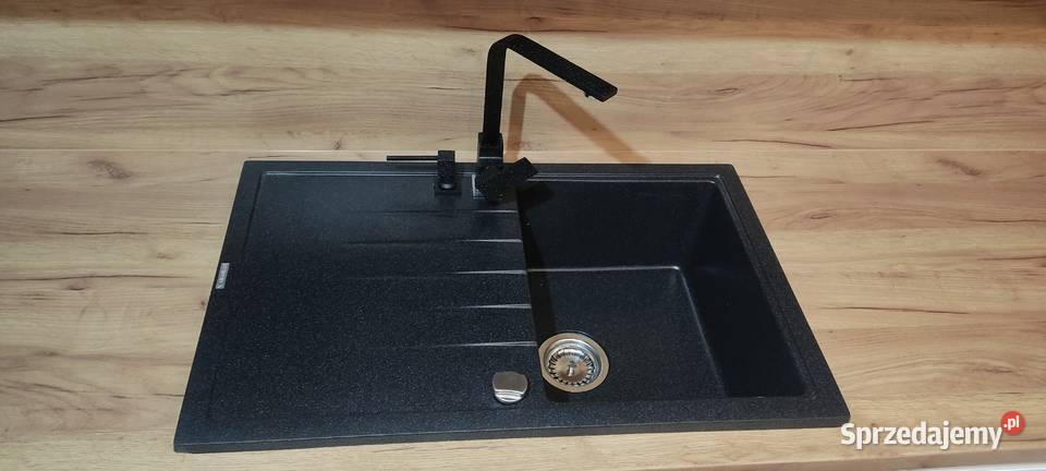 Zlewozmywak granitowy czarny komoraNOWY Koziegłowy