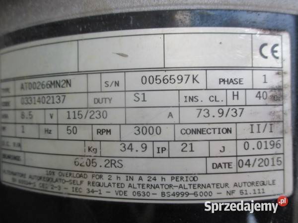 Agregat prądotwórczy SDMO PERFORM 6500 65 kW Pleszew