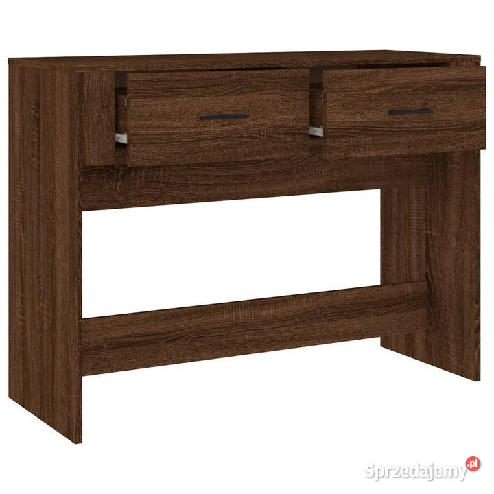 Stolik konsolowy brązowy dąb 100x39x75 WM816783 Warszawa sprzedam