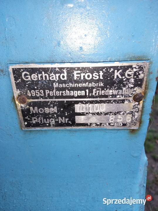 Pług obrotowy 3 skibowy Frost Mosel nieuszkodzony Sędziszów Małopolski sprzedam
