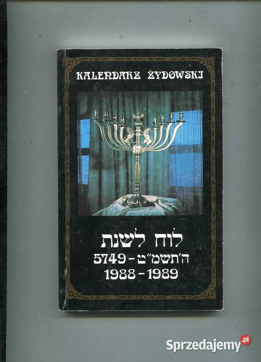 Kalendarz żydowski 1988 1989 Pozostałe Szczecin