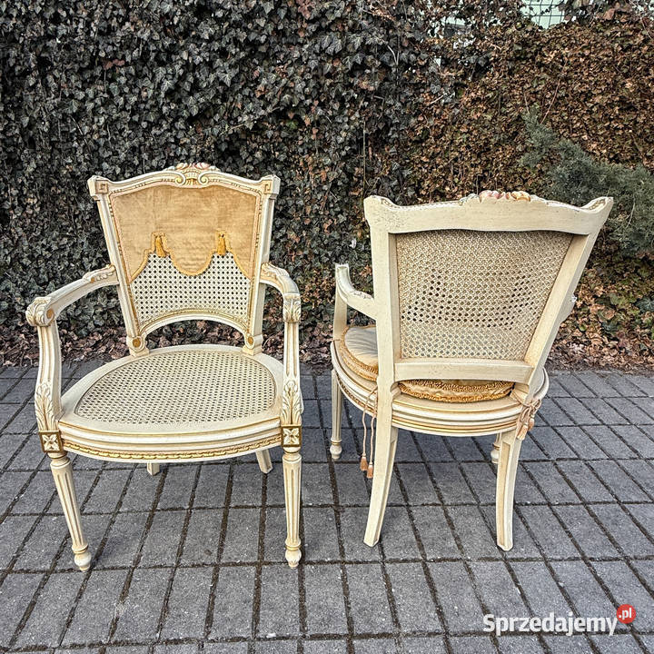 ARTexpert Pałącowy komplet mebli 2 fotele stolik Dobrzany