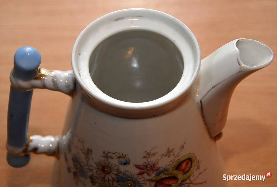 Duży Porcelanowy Dzbanek do kawy Śląsk