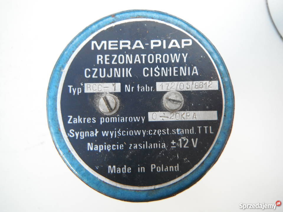 Rezonatorowy czujnik ciśnienia RCC1 Mera Piap Chlewiska