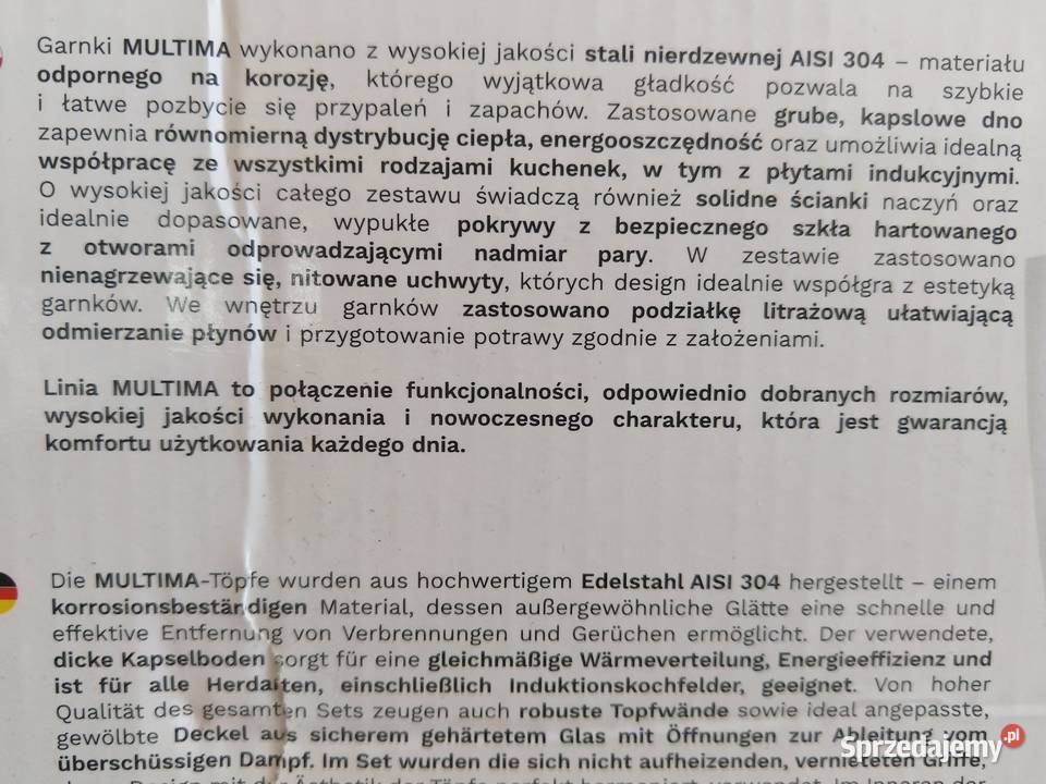 NAJTANIEJ Zestaw Garnków 3 Garnki 16 18 24 śląskie