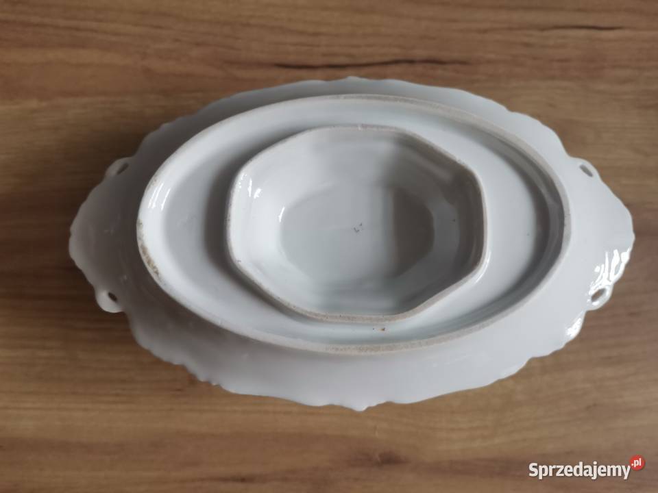 Stara przedwojenna porcelana unikatowa sosjerka Katowice