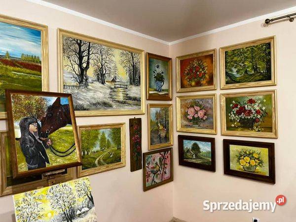 Obrazy na zamówienie Olej płótno różna tematyka Osmolice Pierwsze sprzedam