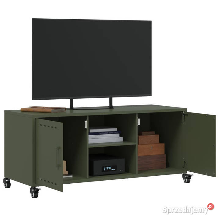 Szafka RTV oliwkowa 1005x39x435 stal WM846666 RTV mazowieckie Warszawa sprzedam