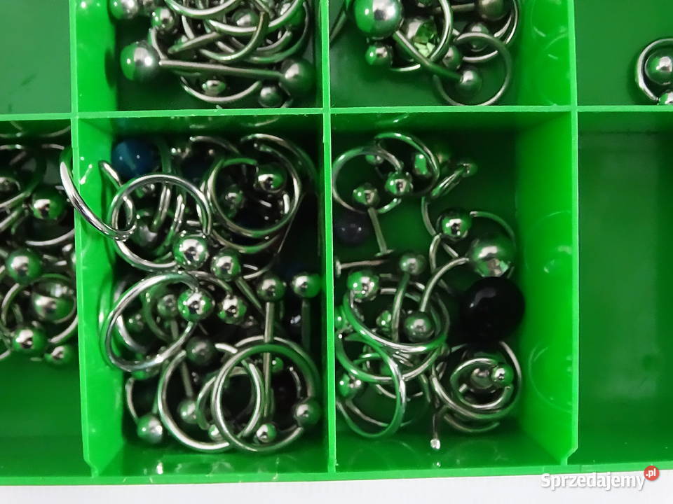MEGA ZESTAW Piercing 60 kolczyków do nosa