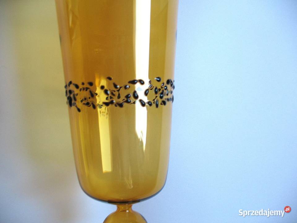 Wazon szkło w kolorze miodowym 255 x 97 Siedlce