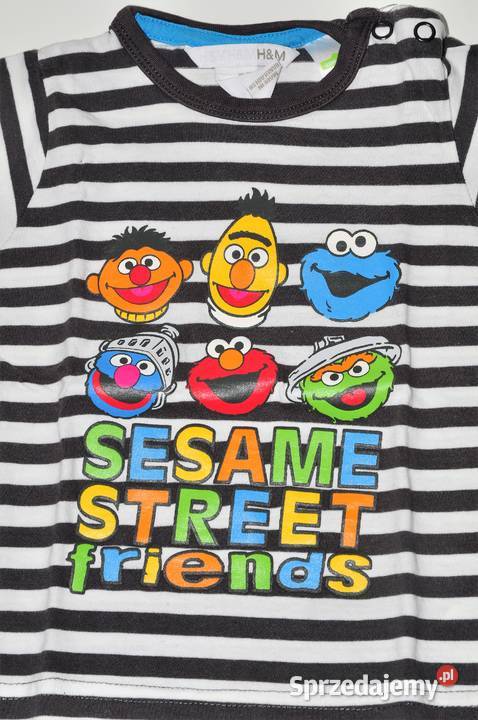 Tshirt koszulka Ulica Sezamkowa 80 HM mazowieckie Warszawa