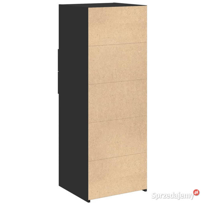 Wysoka szafka czarna 45x425x124 materiał Pozostałe Warszawa