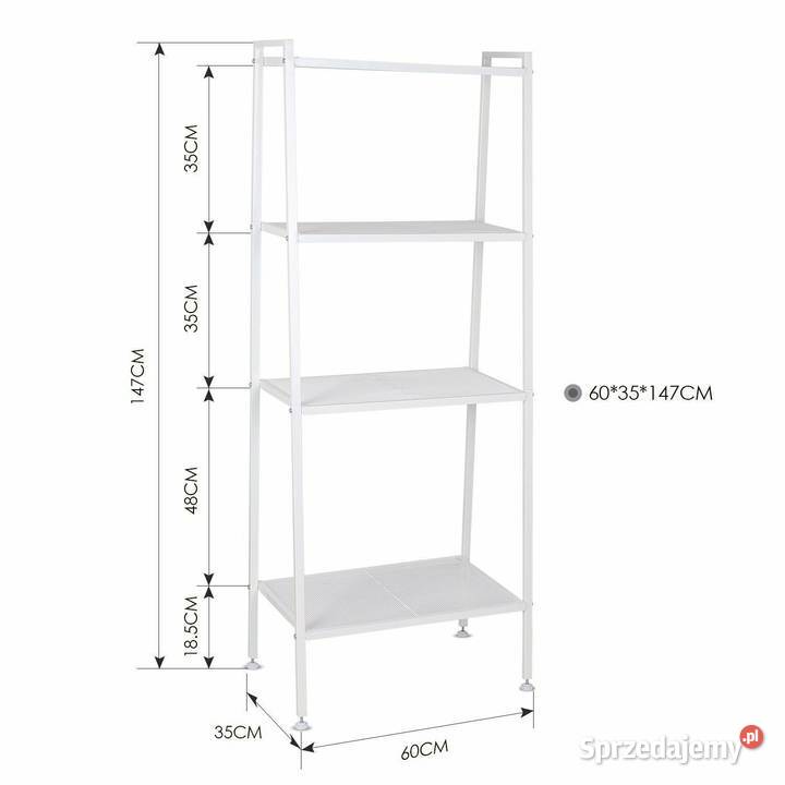 NOWOCZESNY REGAŁ METALOWY 147x60x35 PÓŁKA do wielkopolskie Września sprzedam