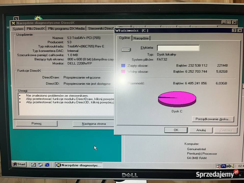 Zabytkowy komputer PC AT Pentium 75MHz małopolskie Brzana sprzedam