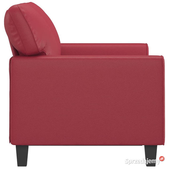 2osobowa sofa winna czerwień 120 sztuczna skóra Warszawa