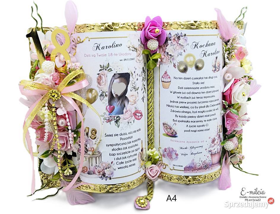 Spersonalizowana Księga Pamiątka A4 prezent Zielona Góra