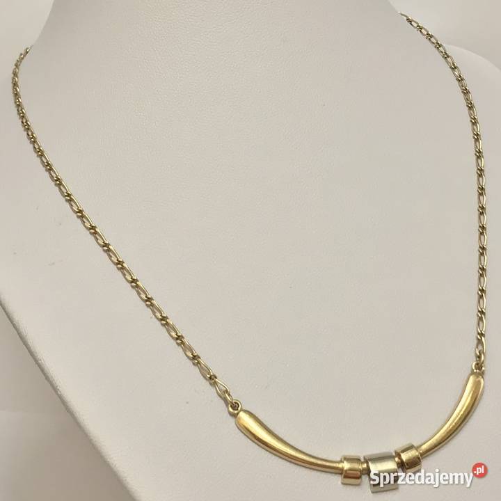 Złoty ŁAŃCUSZEK NASZYJNIK damski 14K wisiorek Warszawa