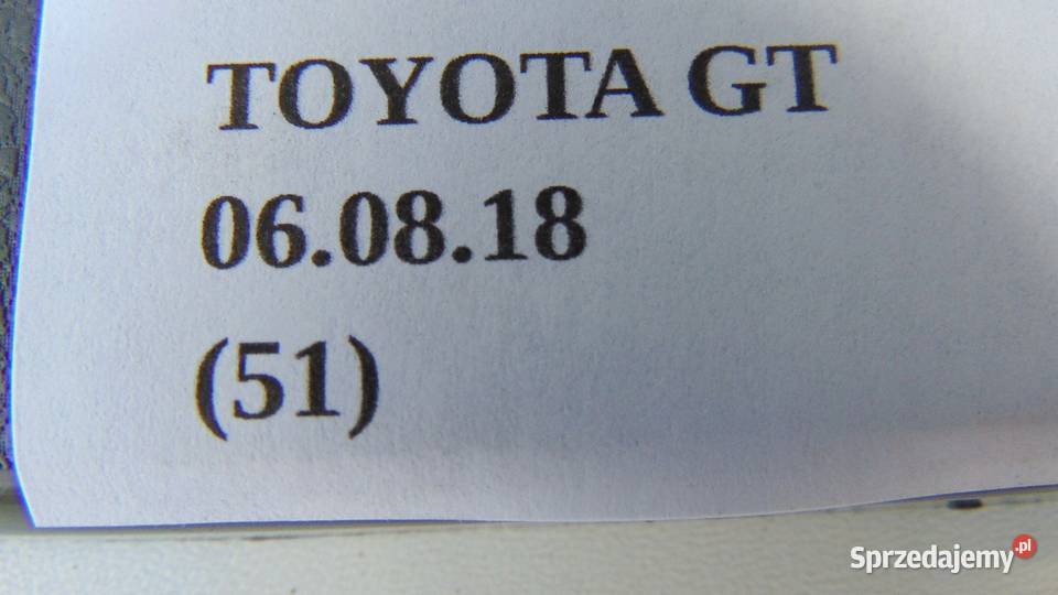 PLASTIK WNĘTRZA TOYOTA GT 86 wielkopolskie Nowy Tomyśl