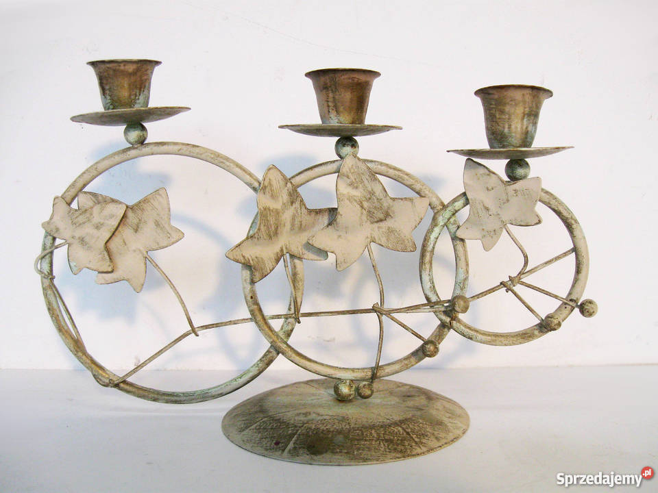 Świecznik Stylowy metal