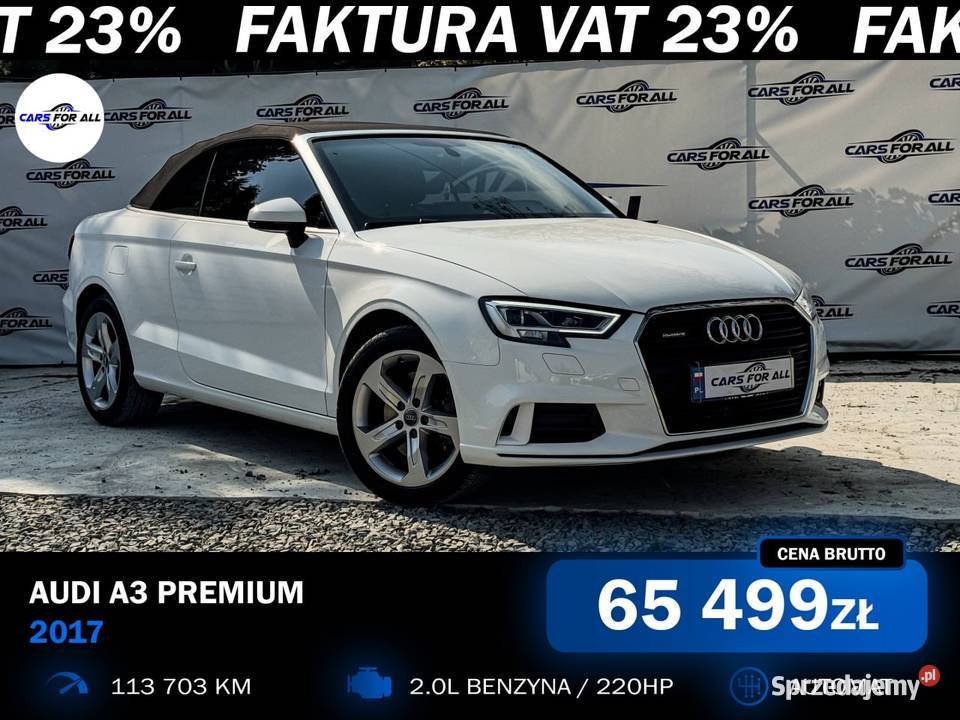 Audi A3 Premium Cabrio 20 TFSI automatyczna Rzeszów