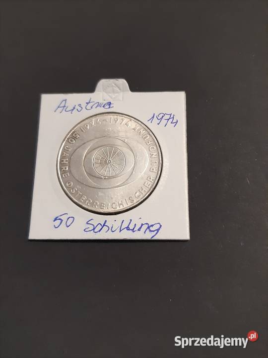 moneta srebrna Austrii z 1974r Łomża