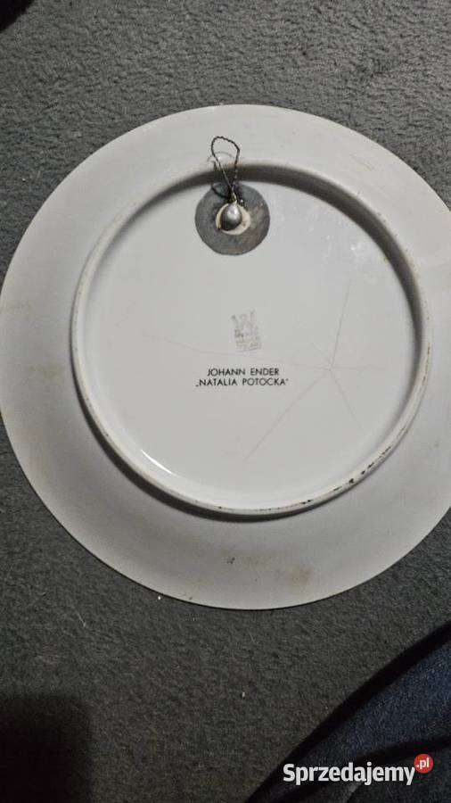 Porcelanowy talerz dekoracyjny Johann Ender Wałbrzych