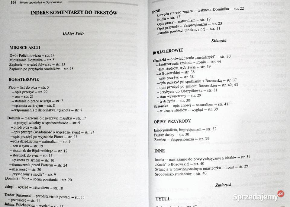 Wybór opowiadań Stefan Żeromski Lektura z