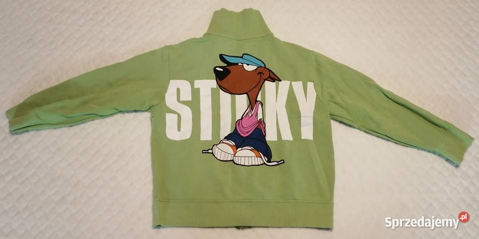 Rozpinany golf bluza długi rękaw zielona 120