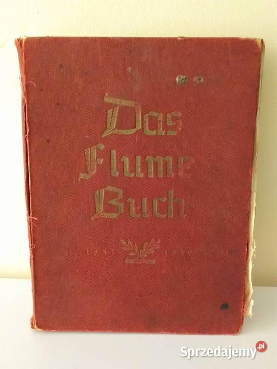 Das Flume Buch 1937 Wydanie Pierwsze Oryinał Dom Bydgoszcz
