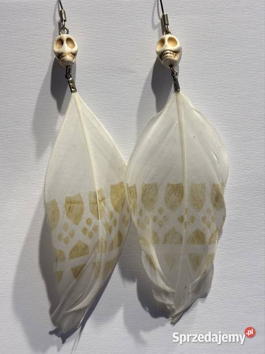Kolczyki Boho pióra kujawsko-pomorskie Bydgoszcz