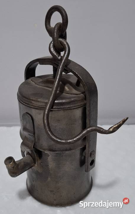 Lampa górnicza karbidowa D 34 14x11x235 998g Czeladź