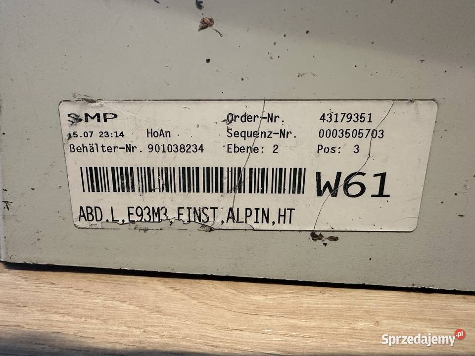 Nakładka progu lewa BMW m3 e93 Będzin sprzedam