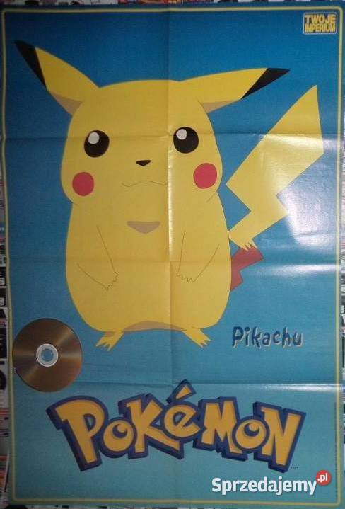 plakat gaming poster żółty kurczak Pokemon Pozostałe Rzeszów