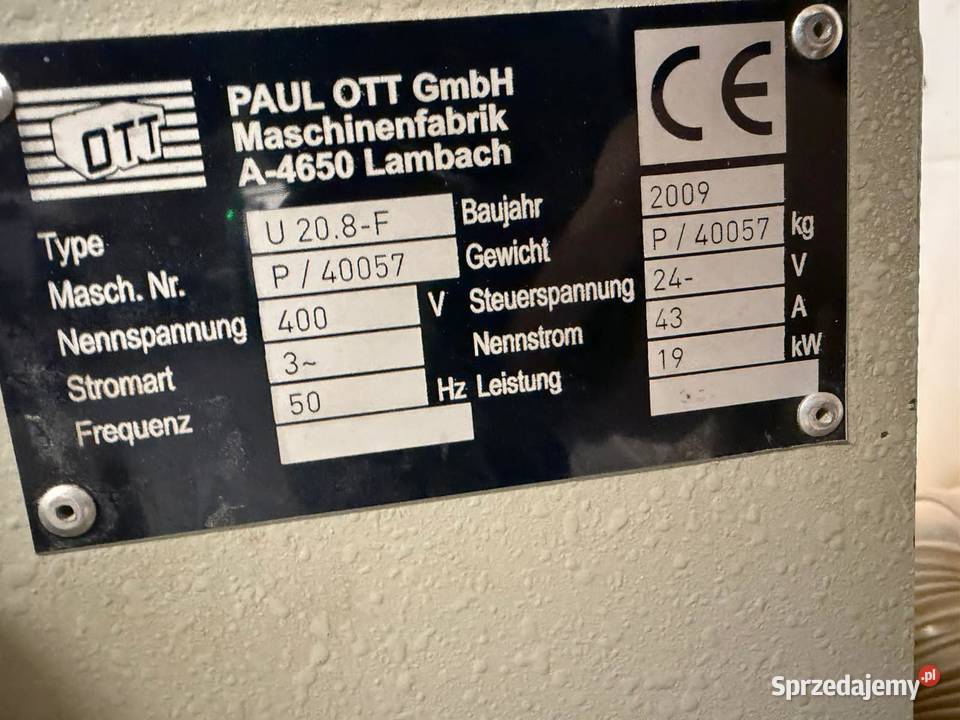 Okleiniarka OTT 2009 Wejherowo