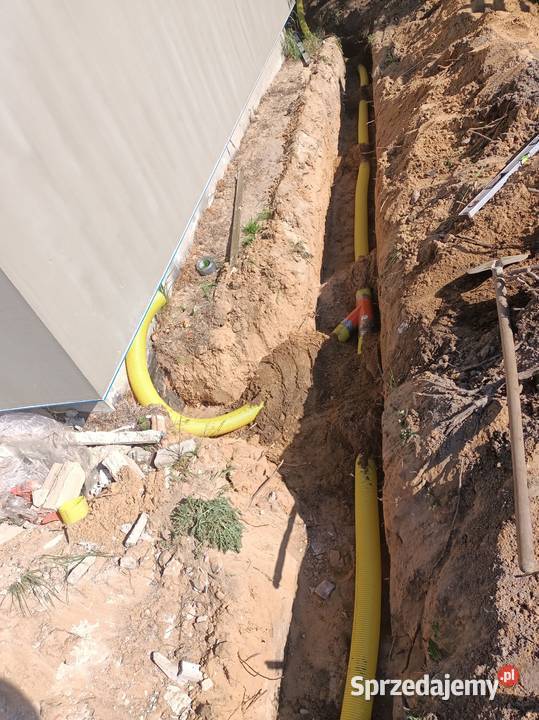 Montaż odwodnienia domu drenażu Wąsosze
