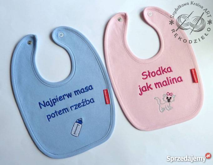 Śliniak z HAFTEM imieniem dziecka PREZENT na Toruń