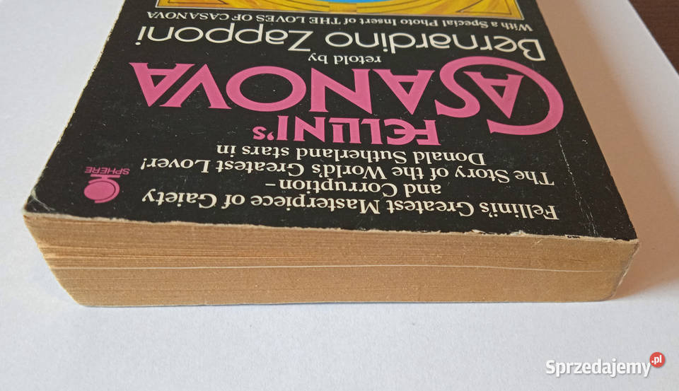 Fellinis Casanovaretold by Bernardino Zapponi miękka Poznań