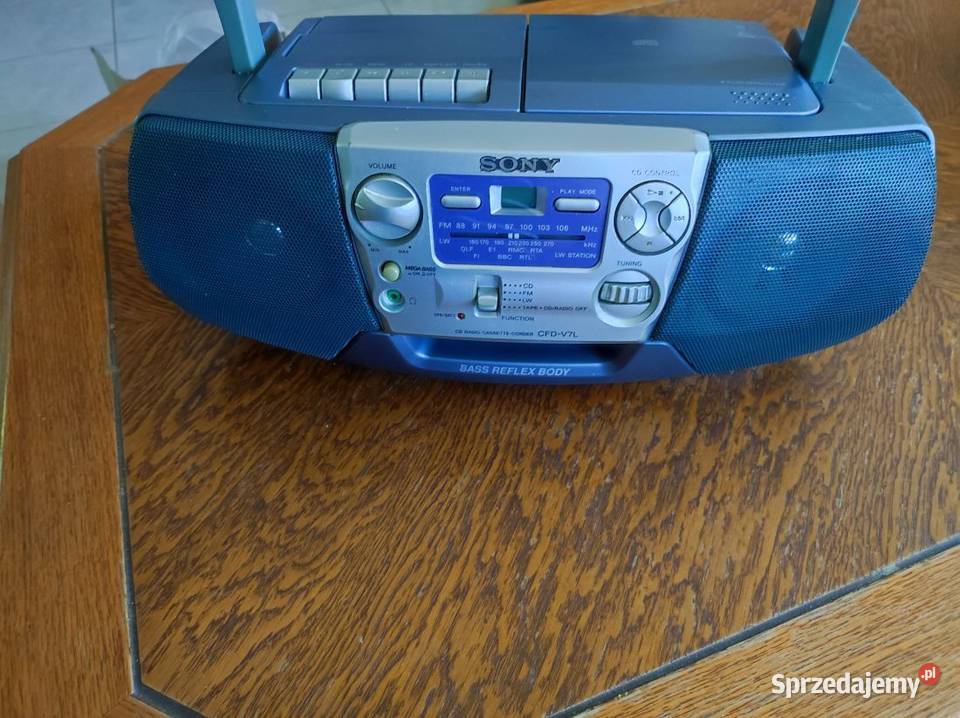 kultowy radio odtwarzacz Sony CFDV7L Boombox sprzedam