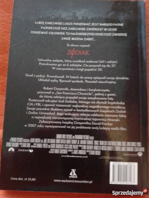 ZODIAK R Graysmith Nowa U MNIE łódzkie Łódź sprzedam