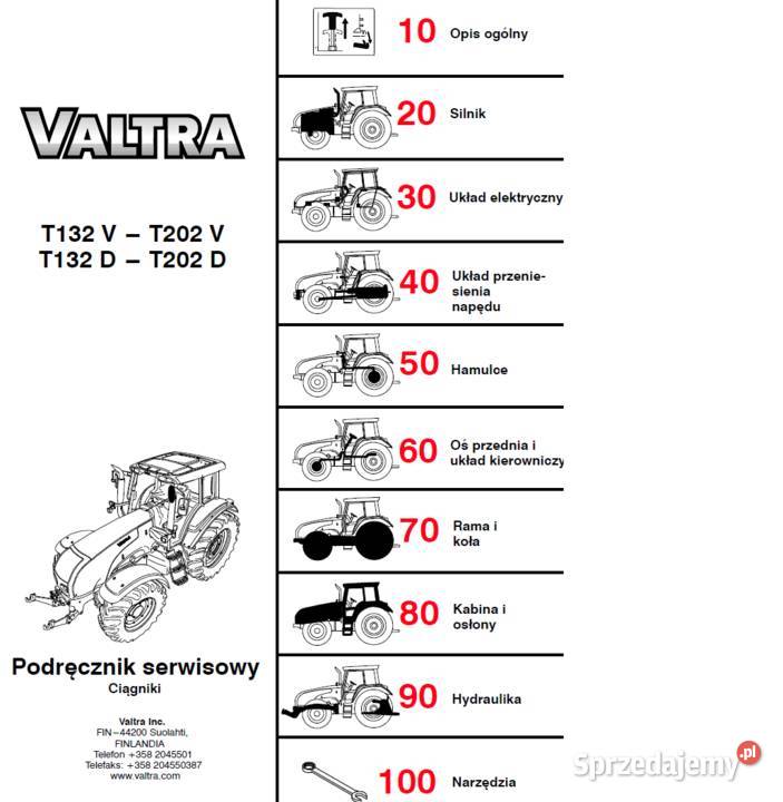 Valtra T 132 T202V T132202D instrukcja napraw Gdańsk