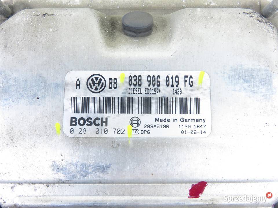 STEROWNIK VW GOLF IV 1J1 19 TDI ASZ 038906019FG