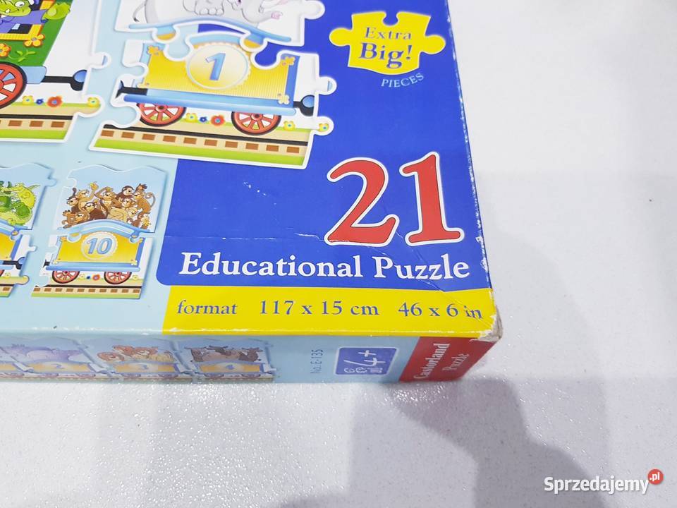 Edukacyjne puzzle pociąg dzieci 4 Dąbrowa Górnicza