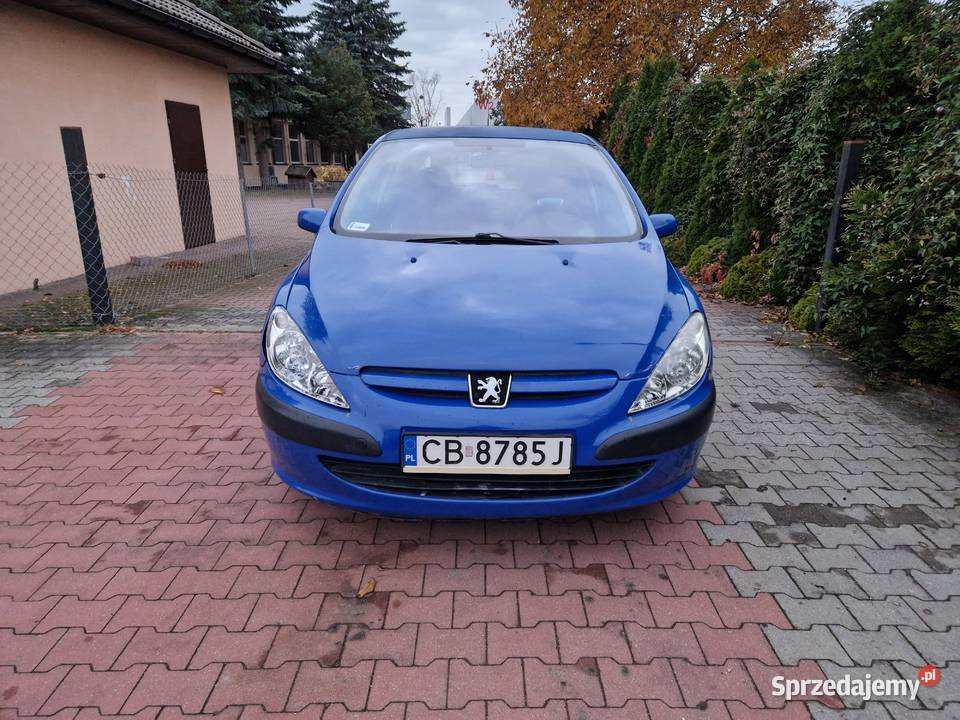 Peugeot 307 stan techniczny Sprawna klimatyzacja niebieski Bydgoszcz sprzedam