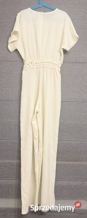 Dziewczęcy beżowy długi kombinezon ZARA rozmiar