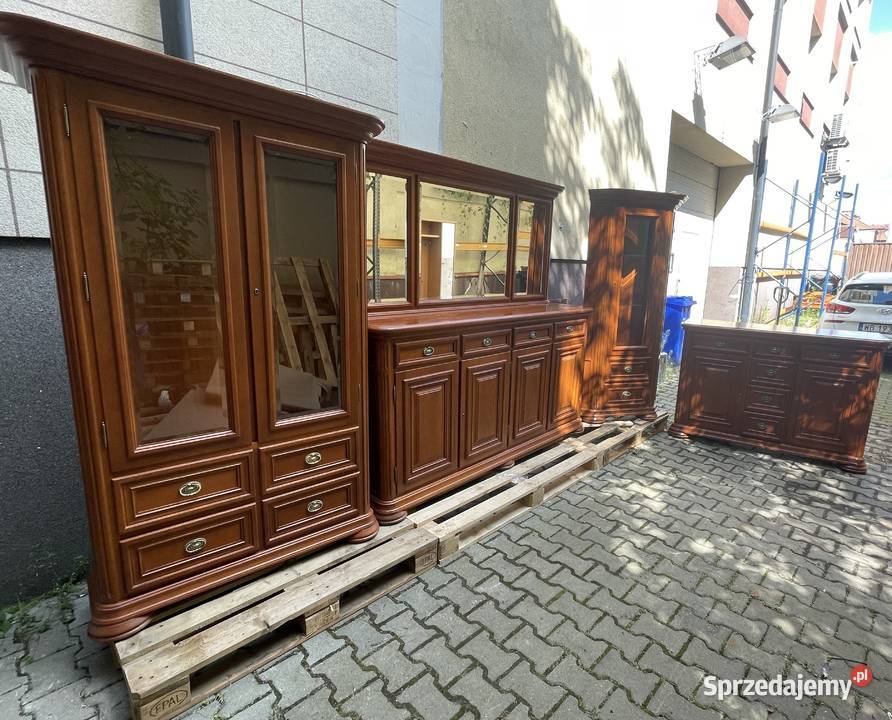 Zestaw mebli salonowych z litego drewna unikat Meble do salonu Warszawa