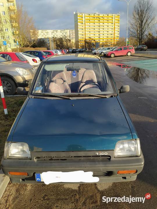 Tico Daewoo zielone w stanie Rok produkcji 1998 Toruń