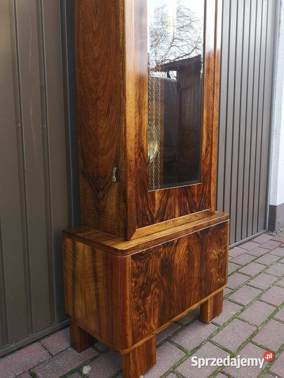 Zegar Stojący Orzech ArtDeco Stary Antyk wielkopolskie Swarzędz