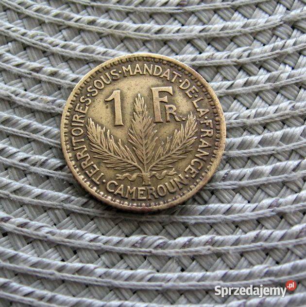 Kamerun 1 Frank 1924r Terytorium powiernicze ONZ Numizmatyka Kalisz